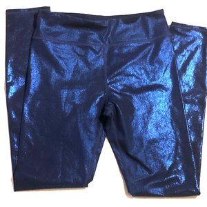 Blue Glittery Leggings